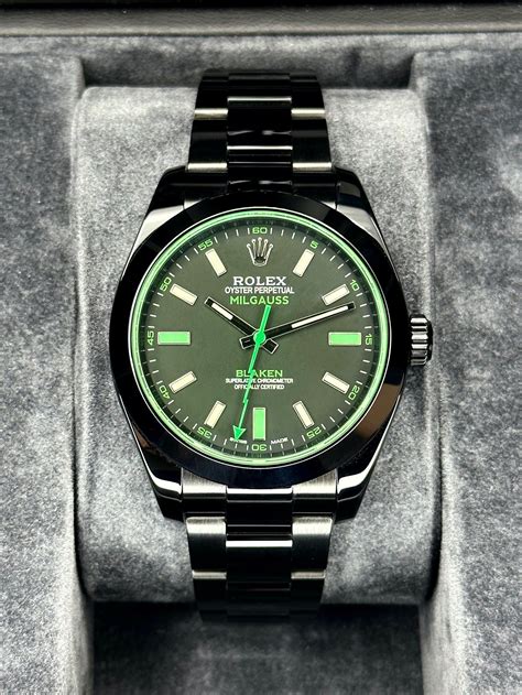 rolex milgauss dlc|rolex milgauss price chart.